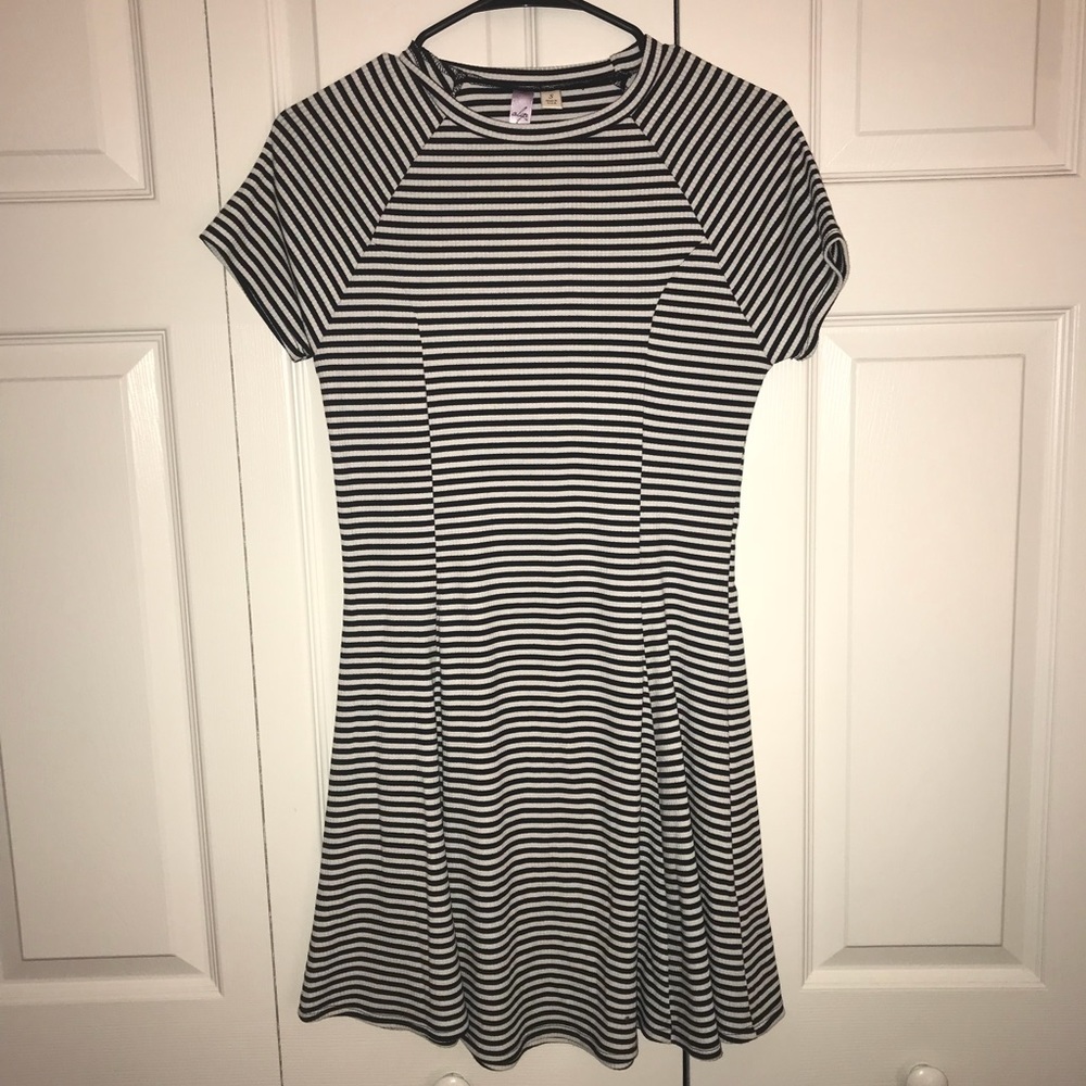 Black and White Skater Dress